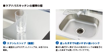 カウンター型　ケアハウスキッチン(2)